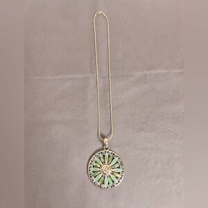 Lia Sophia Day Dream blue necklace, medallion necklace.